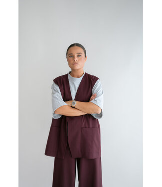Puck Gilet Bordeaux