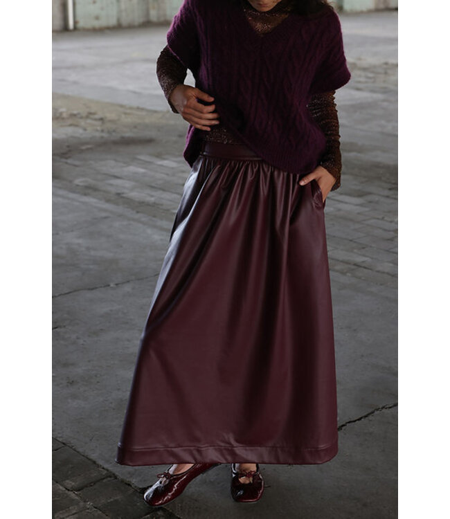Sari Skirt Bordeaux