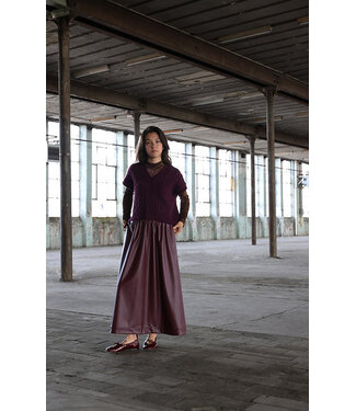Sari Skirt Bordeaux