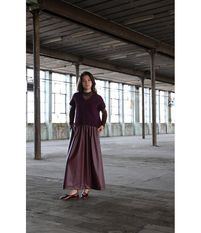 Sari Skirt Bordeaux