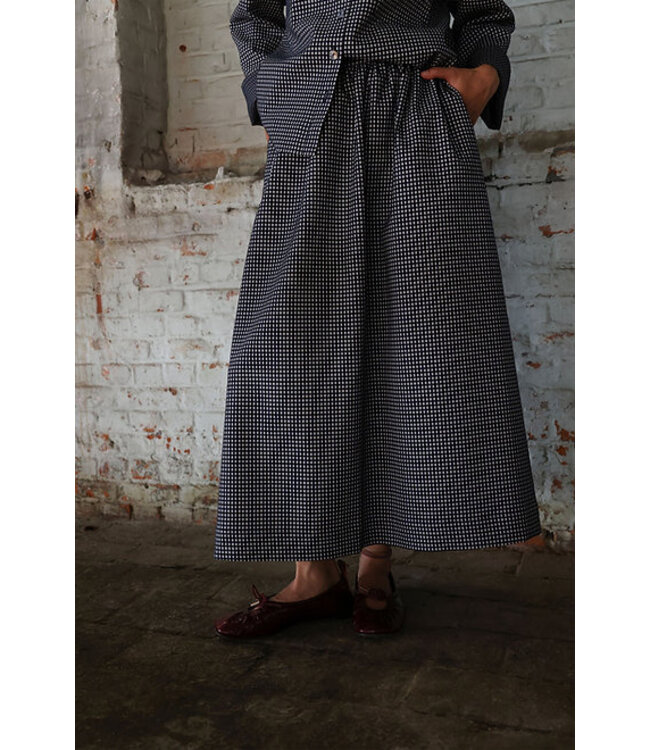 Sari Skirt Carreaux Ecru