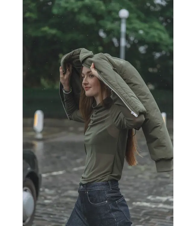 Marloes Mesh Tee Khaki