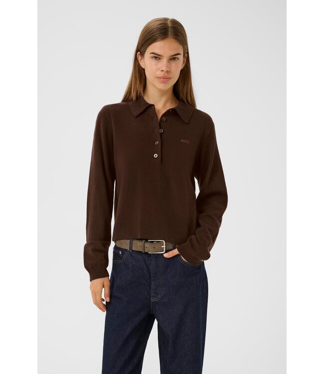 Manzi Polo Deep burnt brown