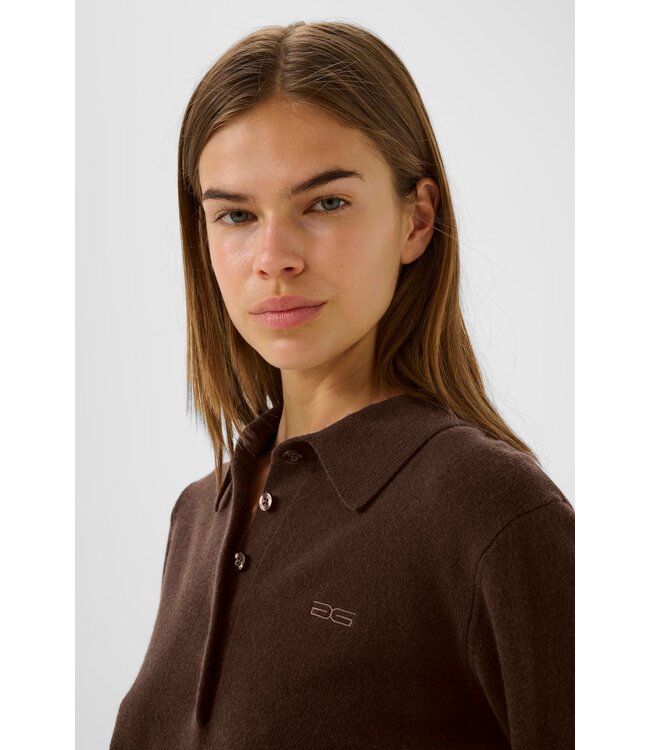 Manzi Polo Deep burnt brown