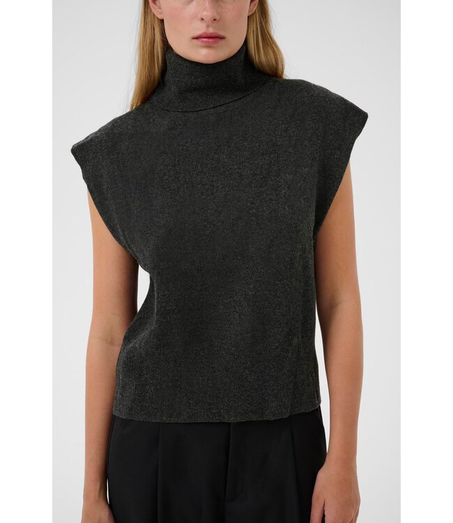 Manzi Knit Waistcoat Deep Graphite