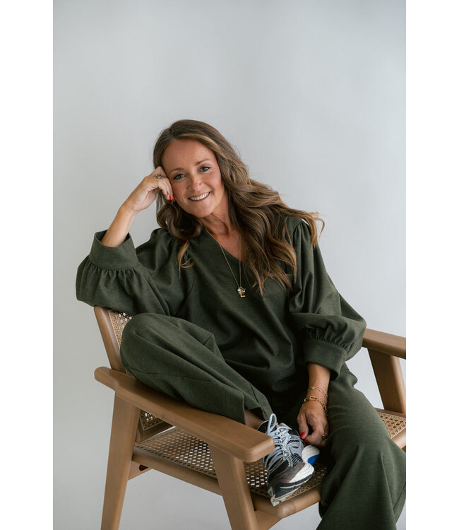 Maud Blouse Solid Green