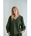 Maud Blouse Solid Green