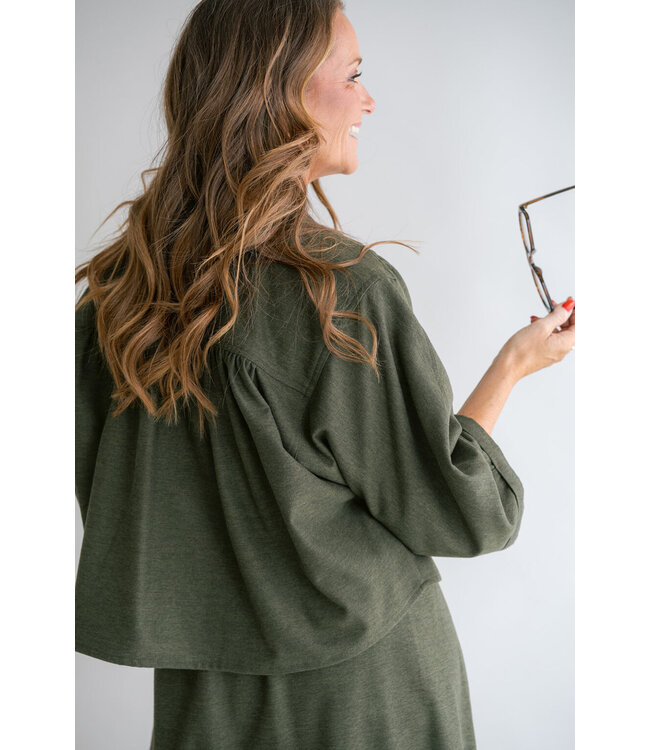 Maya Blouse Solid Green