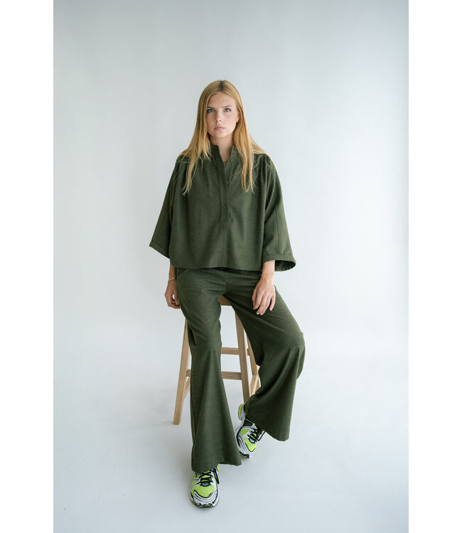 Maya Blouse Solid Green