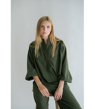 Maya Blouse Solid Green
