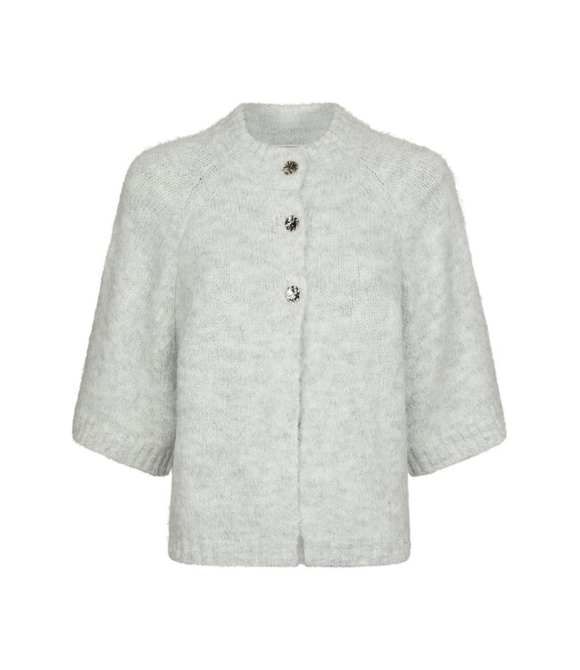 Benuta Fluffy Cardigan Light Grey