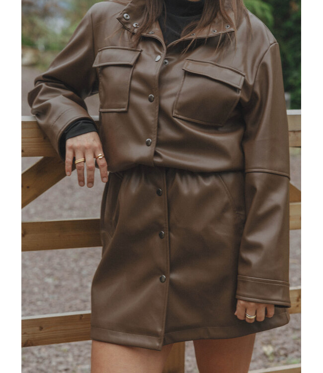 Mitch Vegan Leather Dress