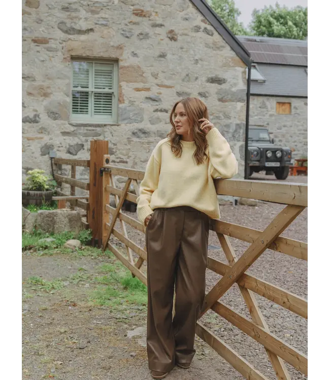 Marie Vegan Leather Trousers