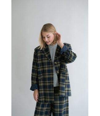 Arthur Blazer Big Green Check