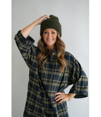 Ivy Dress Big Green Check