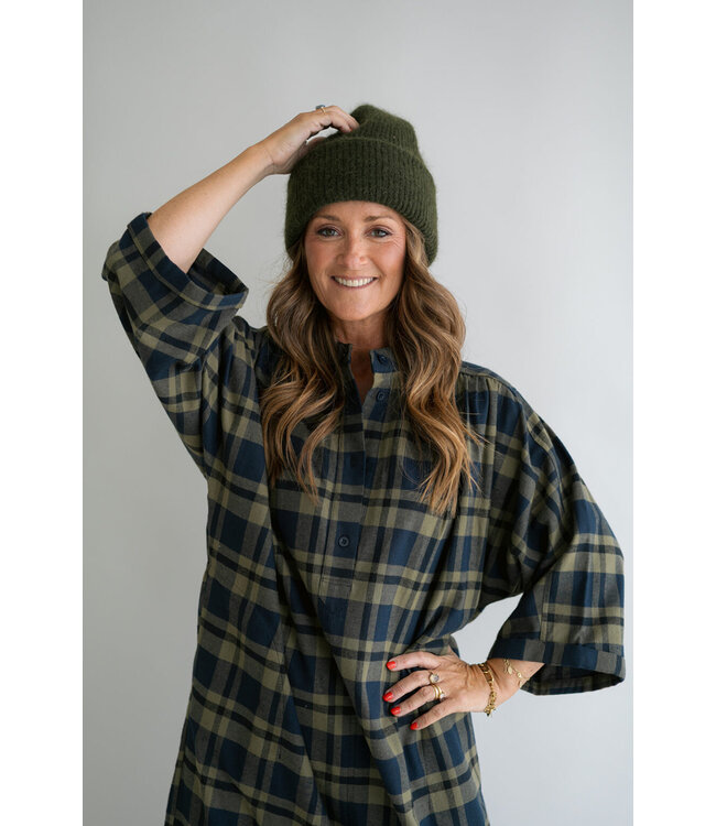 Ivy Dress Big Green Check