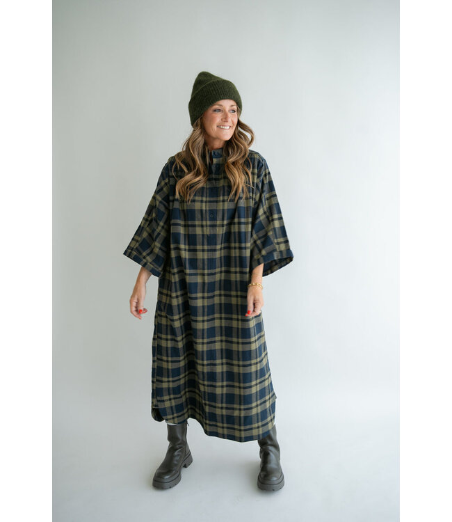 Ivy Dress Big Green Check