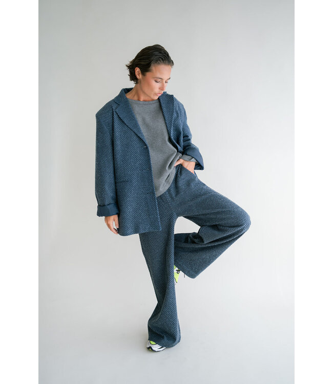 Sam Pants Navy Tweed