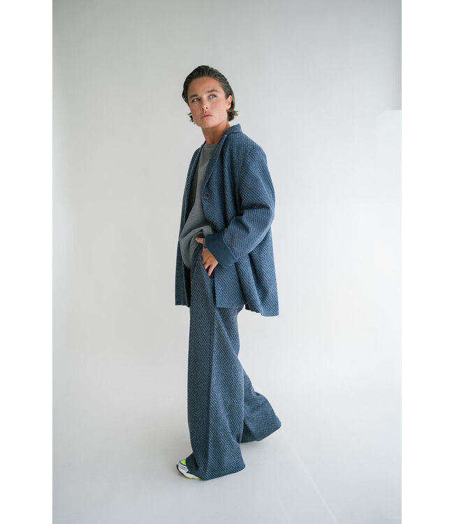 Sam Pants Navy Tweed