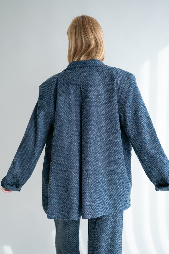 Arthur Blazer Navy Tweed
