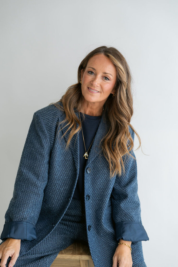 Arthur Blazer Navy Tweed