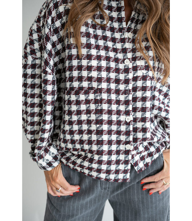 Square Tweed Mon Shacket