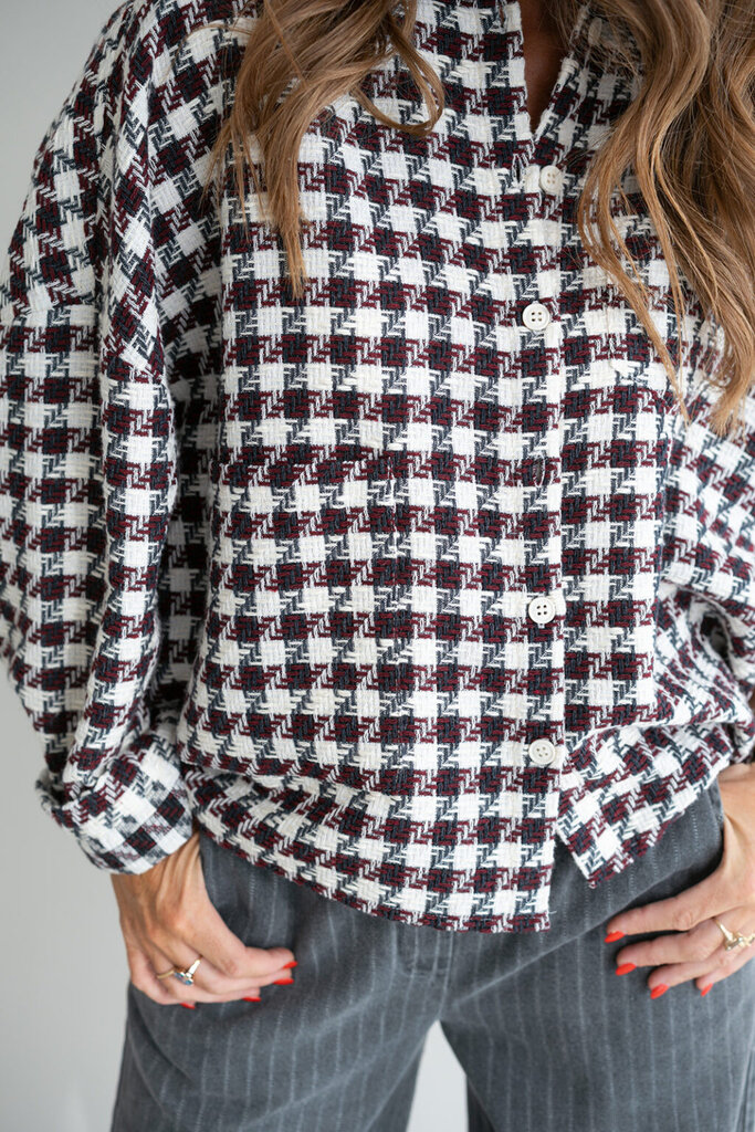 Square Tweed Mon Shacket