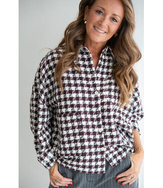 Square Tweed Mon Shacket