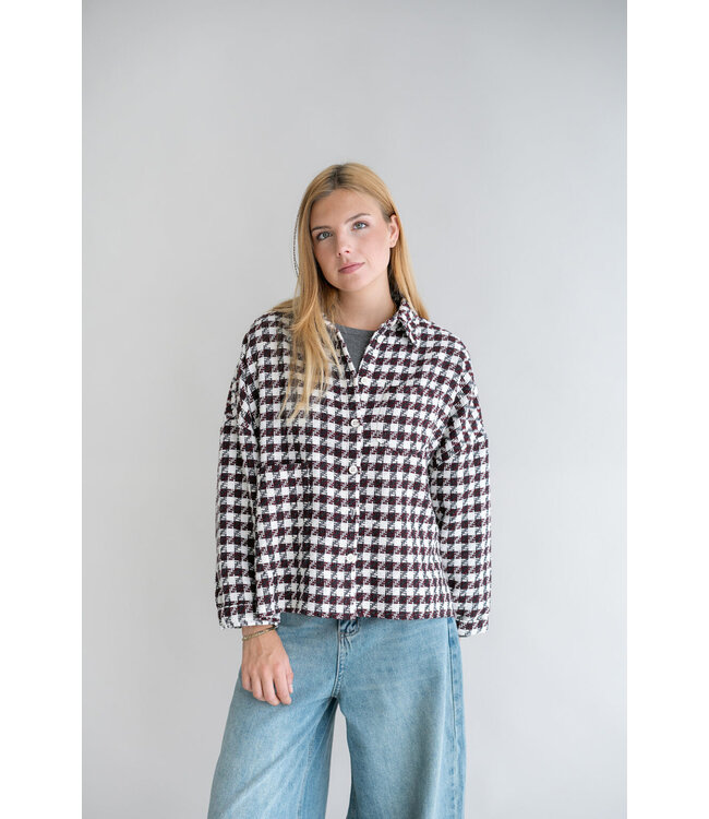 Square Tweed Mon Shacket