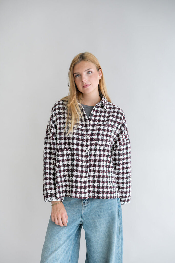Square Tweed Mon Shacket
