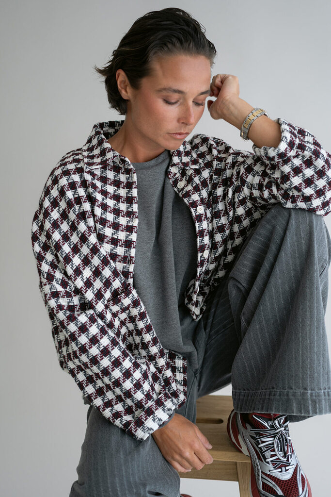 Square Tweed Mon Shacket