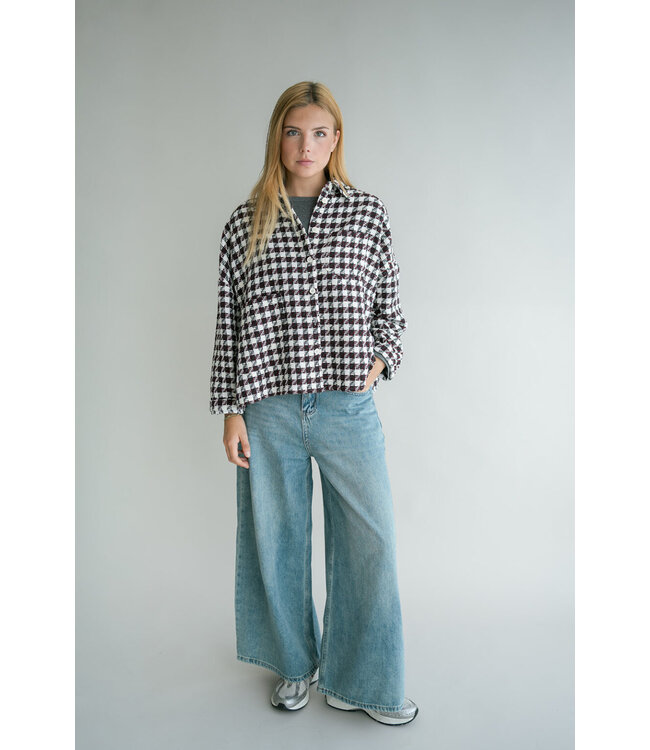 Square Tweed Mon Shacket