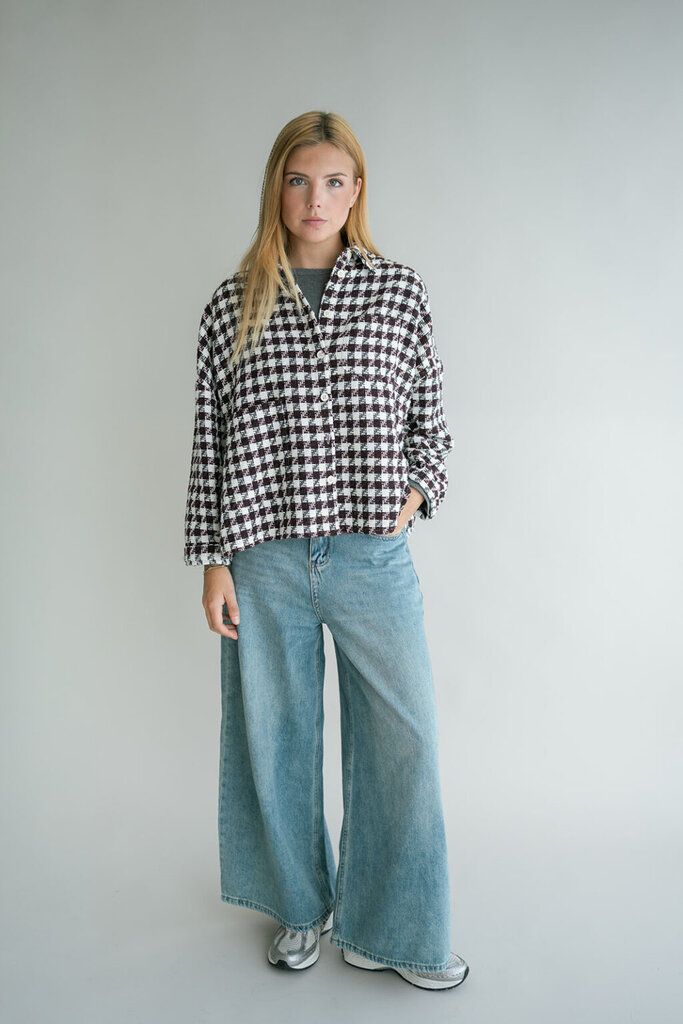 Square Tweed Mon Shacket