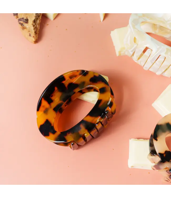 Odette Clip Marmer Bruin