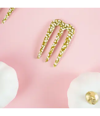 Polly Pin Olijfgroen gevlekt