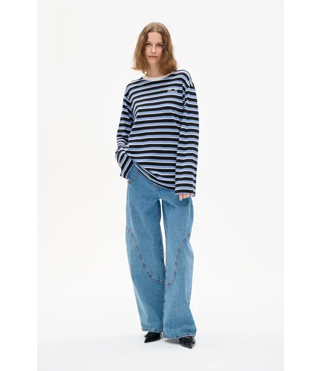Baum Und Pferdgarten Jeevana T-shirt Blue Black Stripes