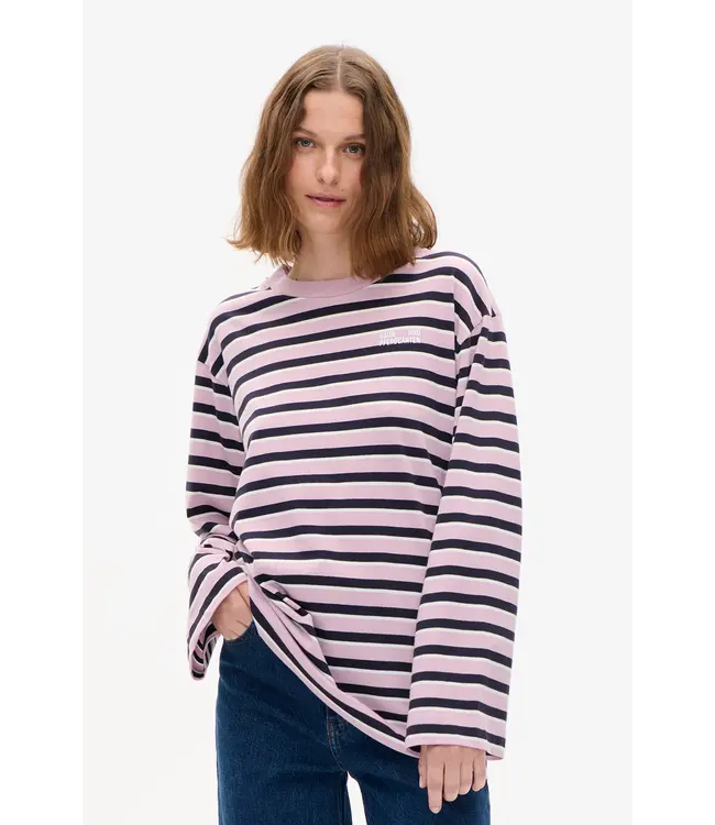 Jeevana T-shirt Dawn Pink Stripes