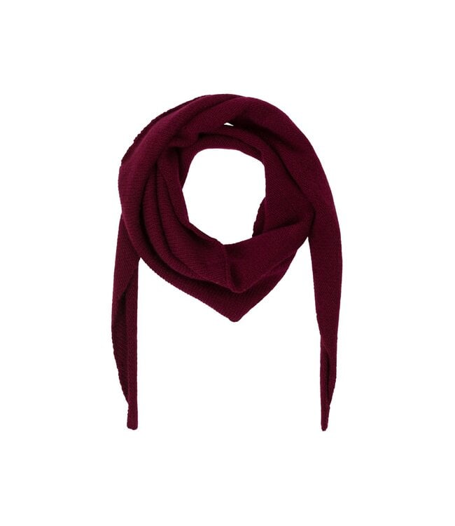Misty Knit Scarf Wine