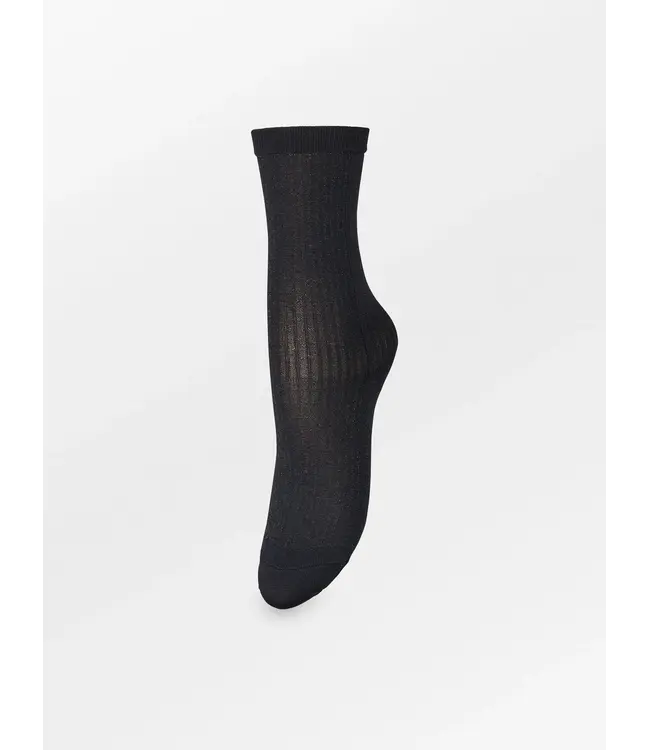 Beck Söndergard Stripy Glitter Sock Black