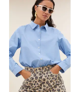 Joly Poplin Blouse Blue