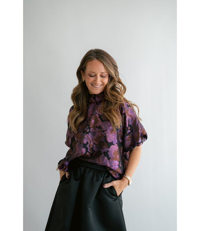 Mabel Blouse Party Fuchsia