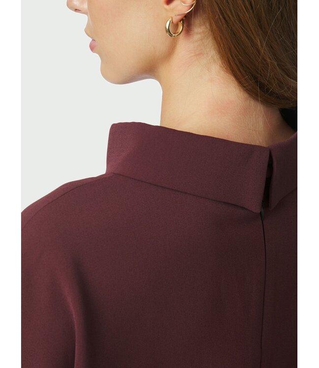 Arlo Crepe Jumpsuit Burgundy