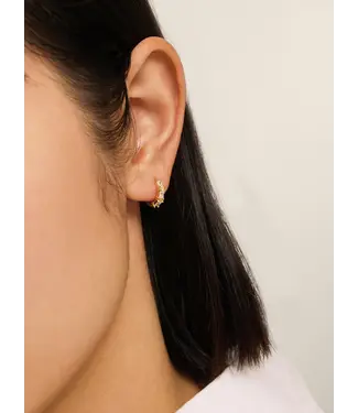 Les Soeurs Jeanne Allover Baguette Earring