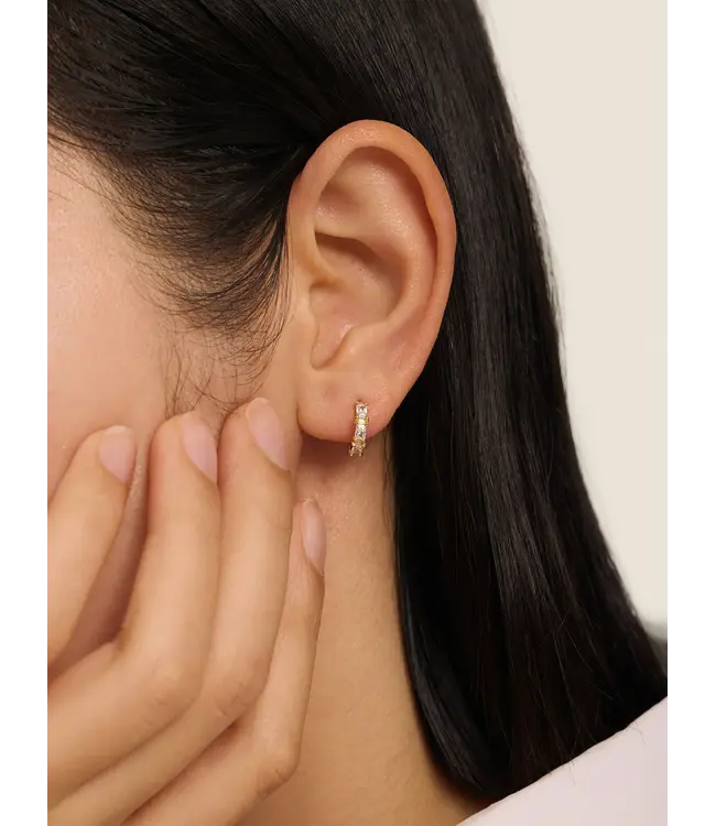 Les Soeurs Jeanne Allover Baguette Earring