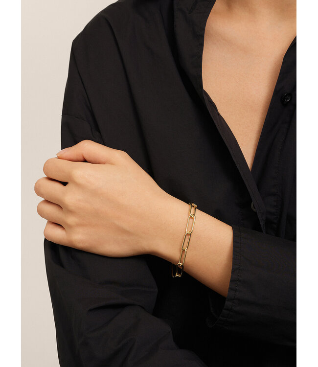 Les Soeurs Mara Big Chain Bracelet Gold