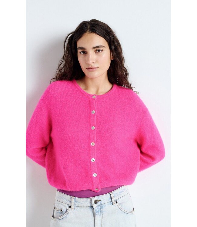 American Vintage Vitow Gilet Rose Fluo Chine