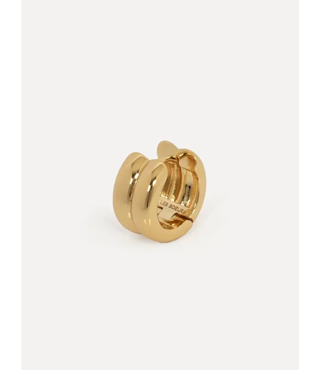 Ferdi Double Huggies Earring Gold
