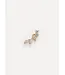 Louise Strass Earring Leaves Gold