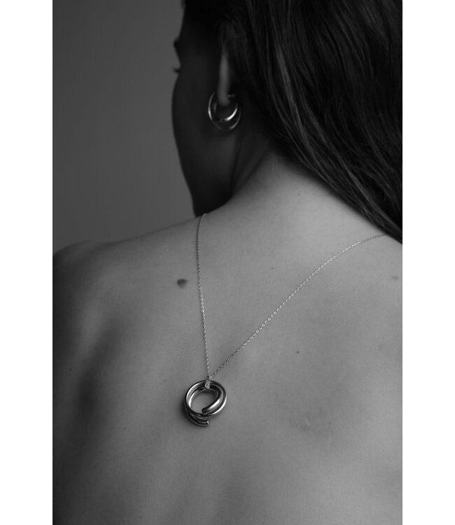 Cutted Necklace Silver