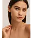 Les Soeurs Romee Gold Extra Fine Chain Strass necklace